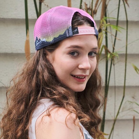 ✨ Grace Folly Baseball Cap Women Pink Beach Trucker Snapback Summer Hats - Picture 9 of 9